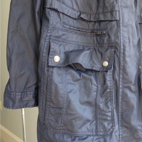 J. Crew Dark Blue Jacket with Corduroy Collar - Picture 4 of 8